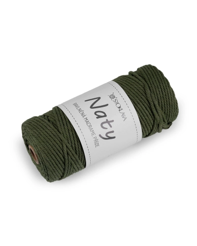 Bavlněná pletací příze macrame Naty Ø3 mm rozčesávací - 1 ks | Mimib