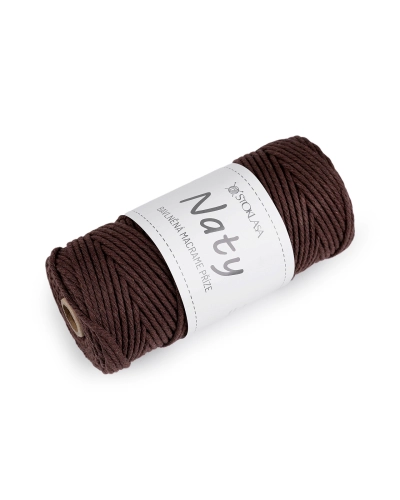 Bavlněná pletací příze macrame Naty Ø3 mm rozčesávací - 1 ks | Mimib