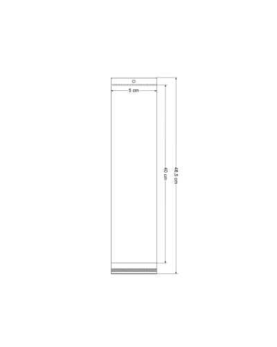 PP sáček s lepicí klopou a závěsem 5x40 cm - 100 ks | Mimib