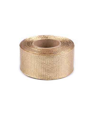 Stuha s lurexem a drátem šíře 40 mm - 25 m | Mimib