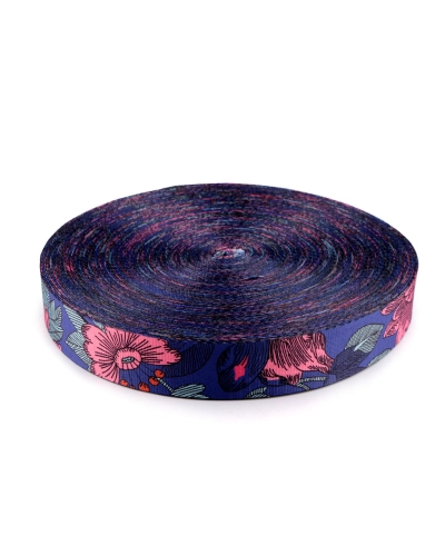 Hladký oboustranný popruh paisley šíře 38 mm - 1 m | Mimib