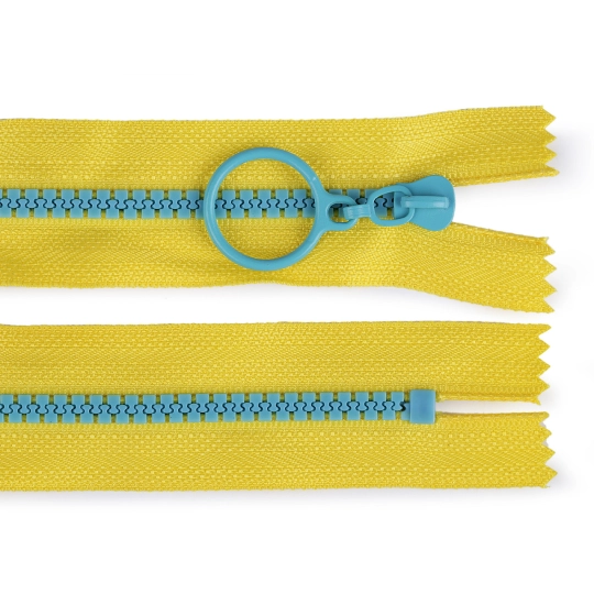 Kostěný zip barevný No 5 délka 15 cm s ozdobným jezdcem - 1 ks | Mimib
