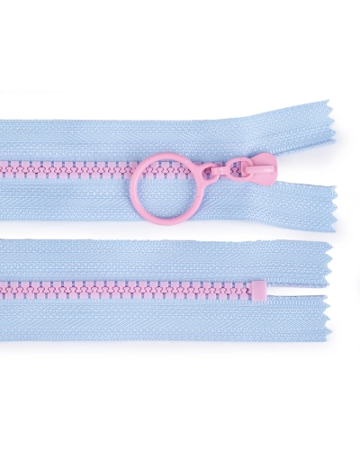 Kostěný zip barevný No 5 délka 15 cm s ozdobným jezdcem - 1 ks | Mimib