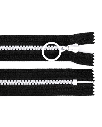Kostěný zip barevný No 5 délka 25 cm s ozdobným jezdcem - 1 ks | Mimib