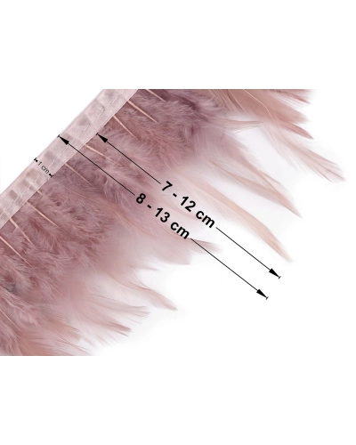 Prýmek - kohoutí peří 7-12 cm - 1 m | Mimib