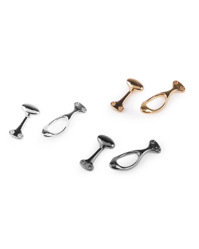 Kovové ozdobné zapínání 10x36 mm - 1 pár | Mimib