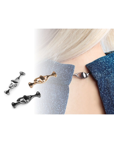 Kovové ozdobné zapínání 10x36 mm - 1 pár | Mimib