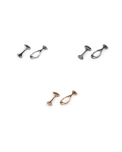 Kovové ozdobné zapínání 10x36 mm - 1 pár | Mimib