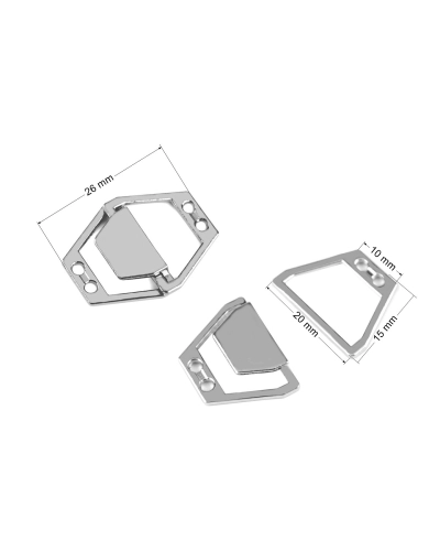 Kovové ozdobné zapínání 20x26 mm - 1 pár | Mimib