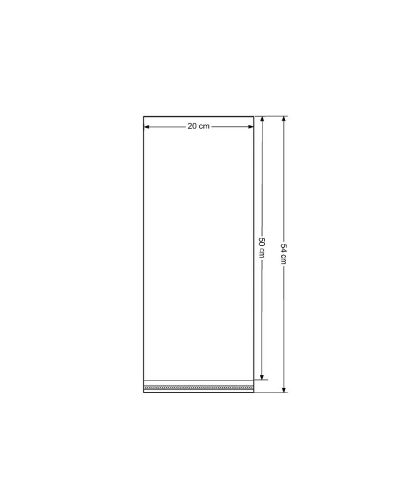 PP sáček s lepicí klopou 20x50 cm - 100 ks | Mimib