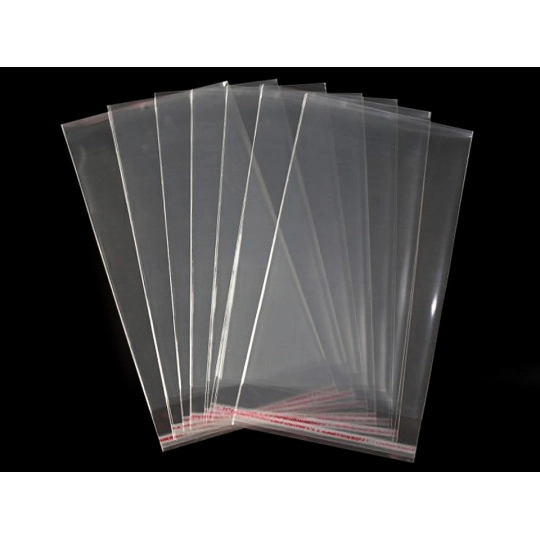 PP sáček s lepicí klopou 20x50 cm - 100 ks | Mimib