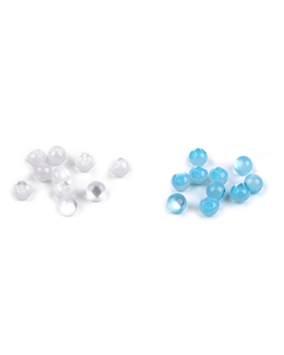 Perla k našití / knoflík kočičí oko Ø10 mm - 10 ks | Mimib