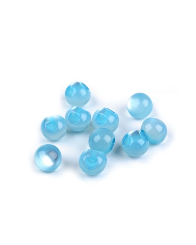 Perla k našití / knoflík kočičí oko Ø10 mm - 10 ks | Mimib