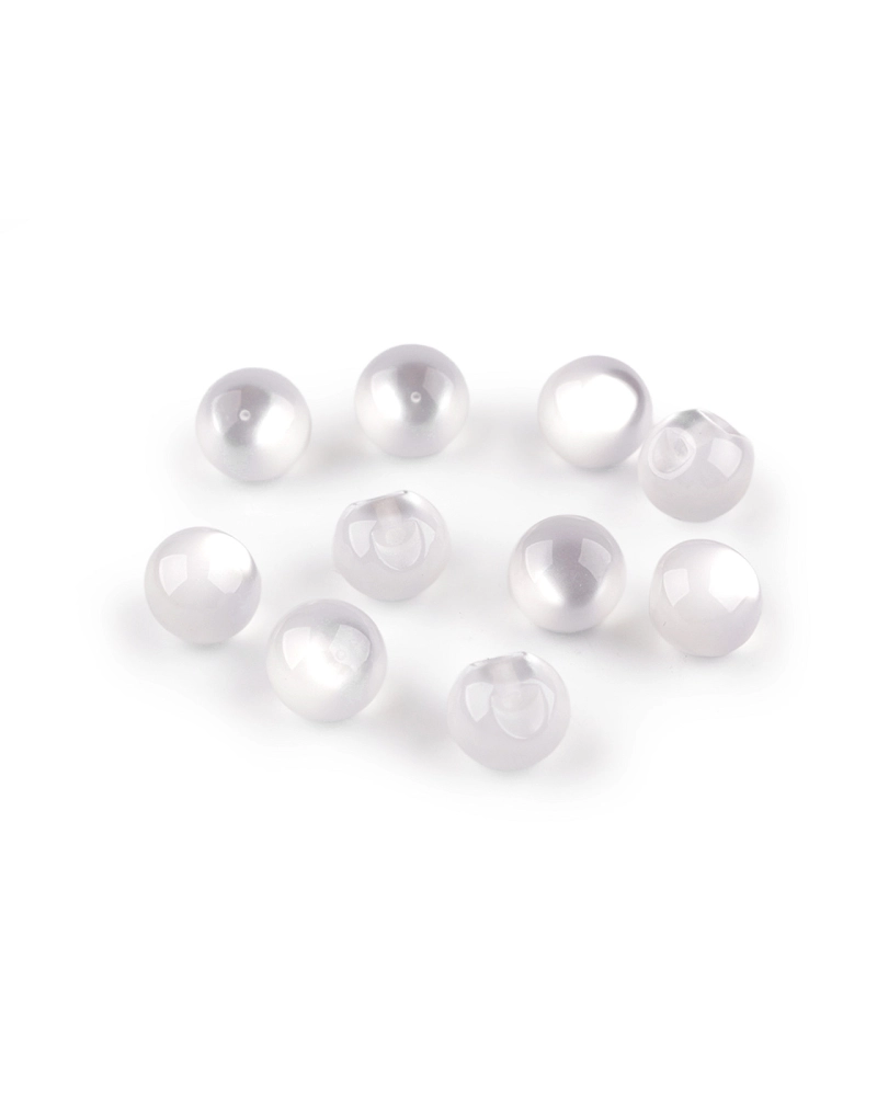 Perla k našití / knoflík kočičí oko Ø11 mm - 10 ks | Mimib