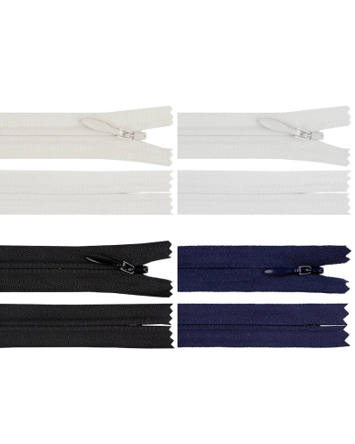 Spirálový zip skrytý YKK No 4 délka 60 cm - 1 ks | Mimib