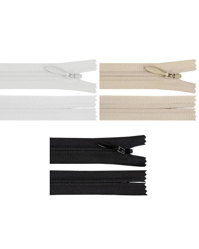 Spirálový zip skrytý YKK No 4 délka 50 cm - 1 ks | Mimib
