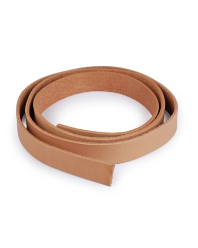Kožený popruh / ucho na tašky - polotovar šíře 20 mm - 1 ks | Mimib