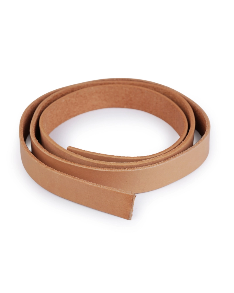 Kožený popruh / ucho na tašky - polotovar šíře 20 mm - 1 ks | Mimib