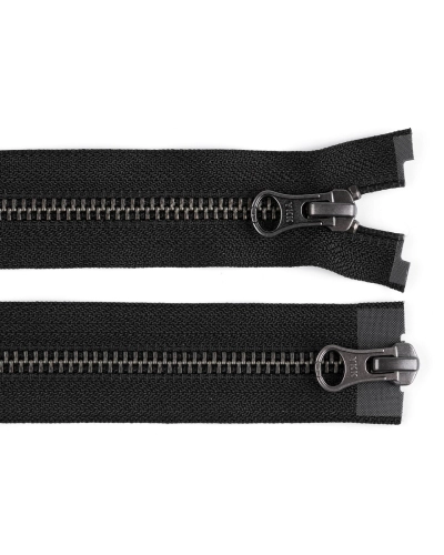 Zip kovový YKK No 5 dělitelný 2 jezdce / dvoucestný 60 cm na kožené bundy - 1 ks | Mimib