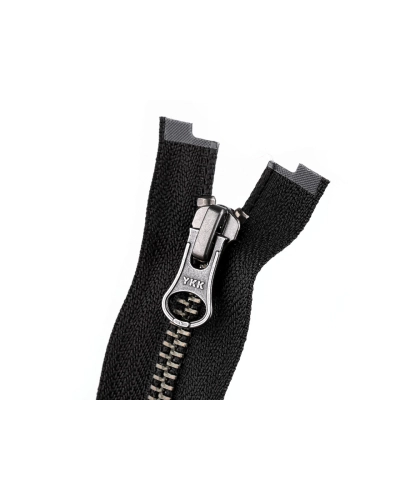 Zip kovový YKK No 5 dělitelný 2 jezdce / dvoucestný 70 cm na kožené bundy - 1 ks | Mimib