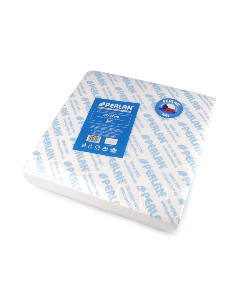 Netkaná textilie Perlan 32x32 cm s certifikací 200 ks - 1 sáček | Mimib