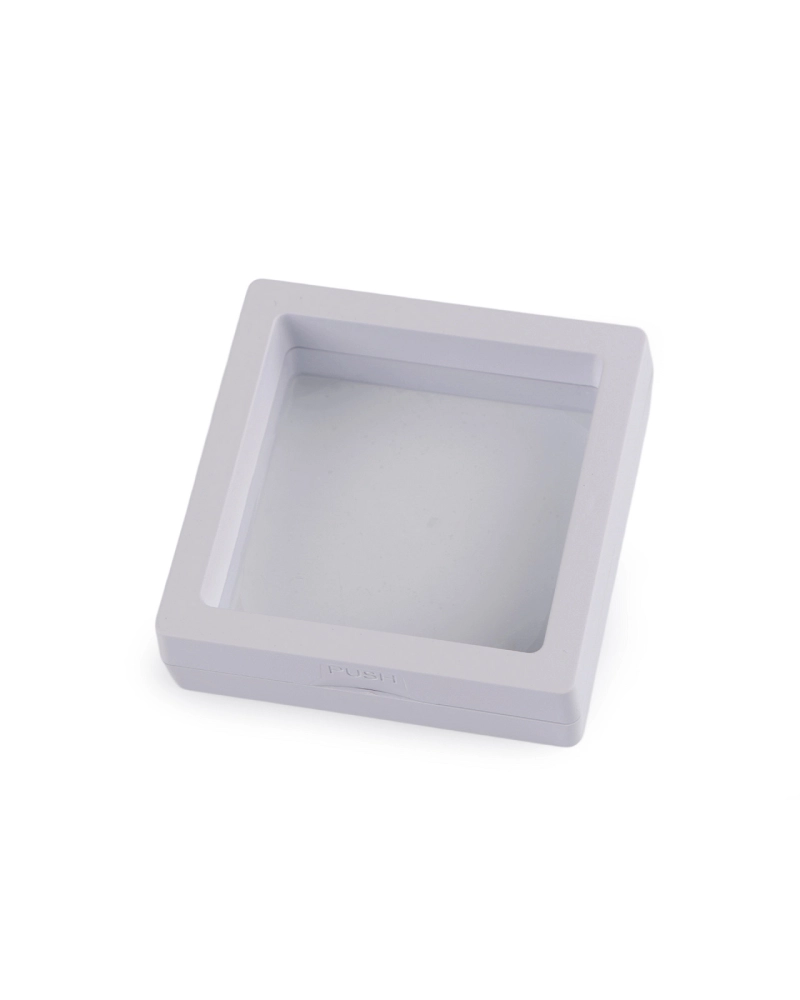 Krabička / rámeček s průhlednou fólií k vystavení zboží a dárkovému balení 7x7 cm - 1 ks | Mimib