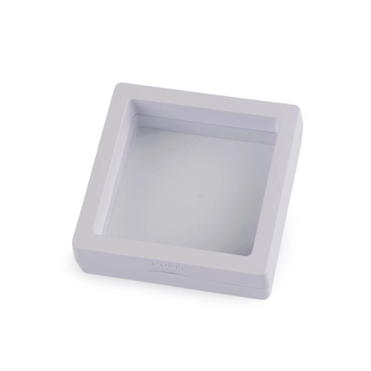 Krabička / rámeček s průhlednou fólií k vystavení zboží a dárkovému balení 7x7 cm - 1 ks | Mimib
