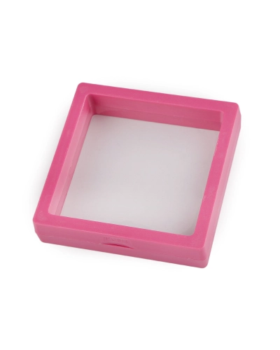 Krabička / rámeček s průhlednou fólií k vystavení zboží a dárkovému balení 9x9 cm - 1 ks | Mimib