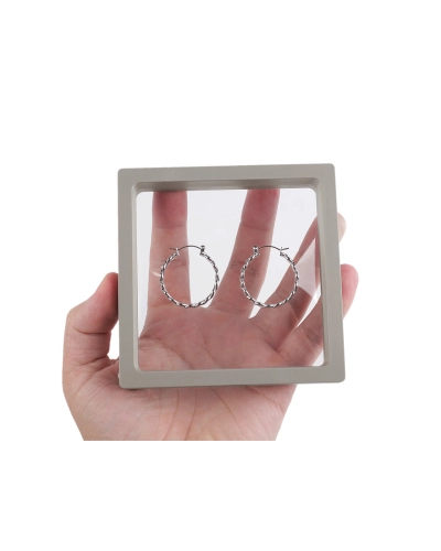Krabička / rámeček s průhlednou fólií k vystavení zboží a dárkovému balení 11x11 cm - 1 ks | Mimib