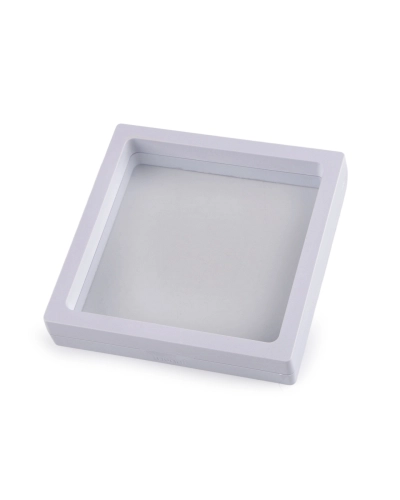 Krabička / rámeček s průhlednou fólií k vystavení zboží a dárkovému balení 11x11 cm - 1 ks | Mimib