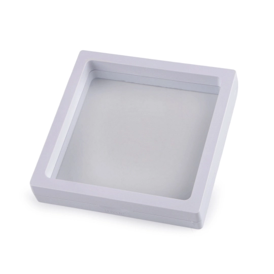 Krabička / rámeček s průhlednou fólií k vystavení zboží a dárkovému balení 11x11 cm - 1 ks | Mimib