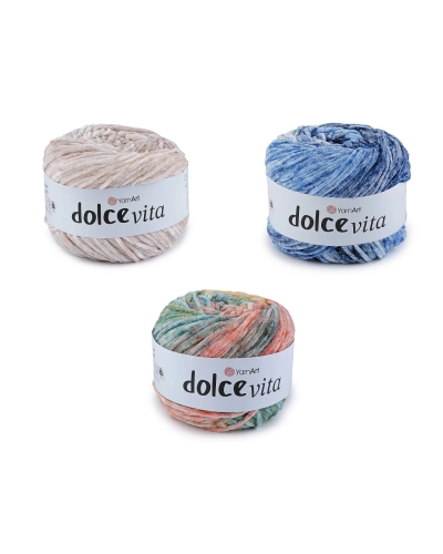 Pletací žinylková příze Dolce Vita 150 g - 1 ks | Mimib