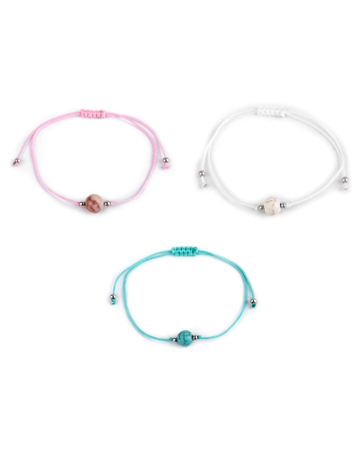 Náramek shamballa s imitací minerálu - 1 ks | Mimib