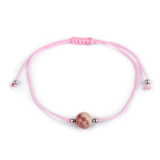 Náramek shamballa s imitací minerálu - 1 ks | Mimib