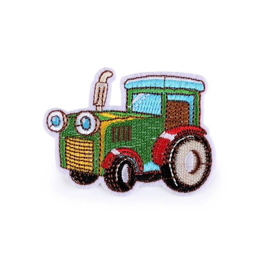 Nažehlovačka traktor, jeřáb, auto, bagr, hasiči - 10 ks | Mimib