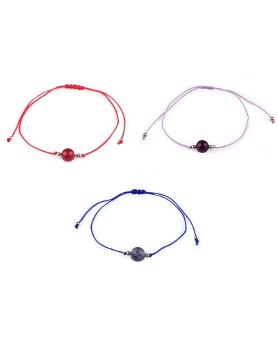 Náramek shamballa minerální korálek - 1 ks | Mimib