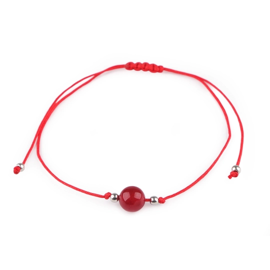 Náramek shamballa minerální korálek - 1 ks | Mimib