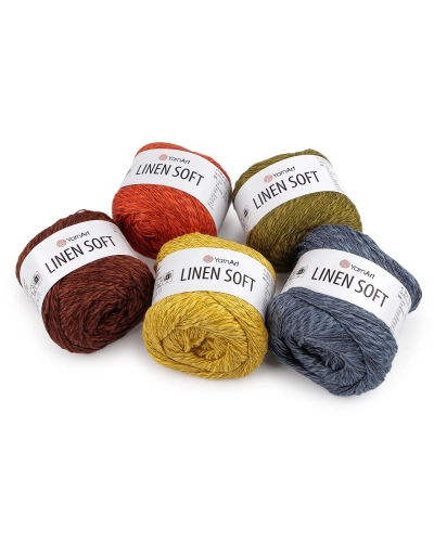 Pletací příze Linen Soft 100 g - 1 ks | Mimib