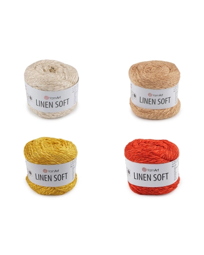 Pletací příze Linen Soft 100 g - 1 ks | Mimib
