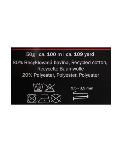 Bavlněná pletací příze Re-Cotton 50 g - 1 ks | Mimib