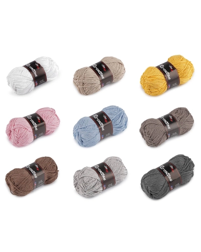 Bavlněná pletací příze Re-Cotton 50 g - 1 ks | Mimib