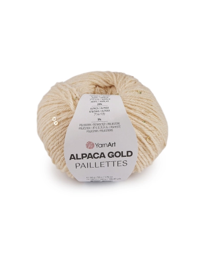 Pletací příze Alpaca Gold s flitry 50 g - 1 ks | Mimib