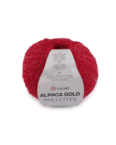 Pletací příze Alpaca Gold s flitry 50 g - 1 ks | Mimib