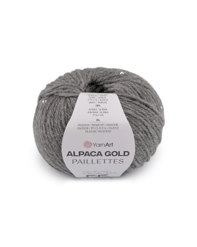 Pletací příze Alpaca Gold s flitry 50 g - 1 ks | Mimib