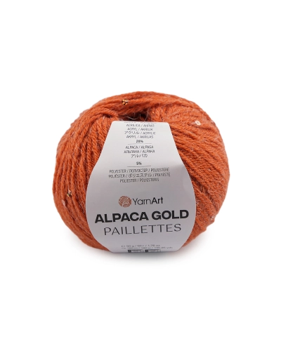 Pletací příze Alpaca Gold s flitry 50 g - 1 ks | Mimib