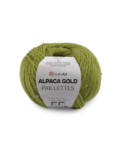 Pletací příze Alpaca Gold s flitry 50 g - 1 ks | Mimib