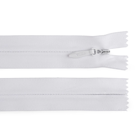 Špirálový zips skrytý No 5 dĺžka 60 cm pevný - 1 ks | Mimib
