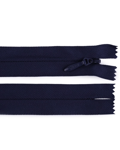 Špirálový zips skrytý No 5 dĺžka 60 cm pevný - 1 ks | Mimib