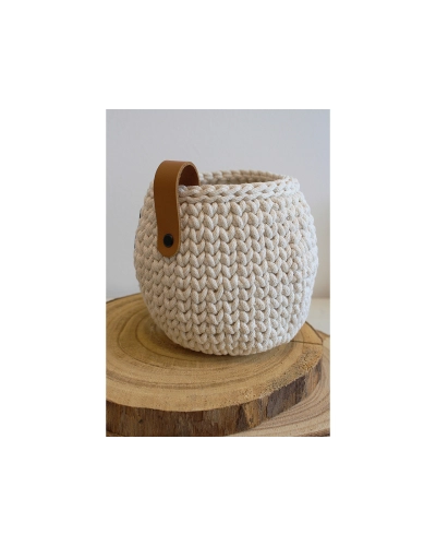 Kožené pútko / úchytka / madlo so skrutkovacím nitom 2x7 cm - 1 ks | Mimib