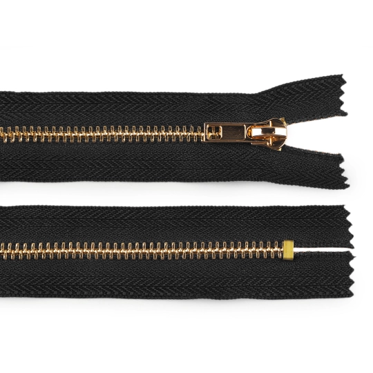 Kovový zips No 5 dĺžka 14 cm (jeansový) - 1 ks | Mimib